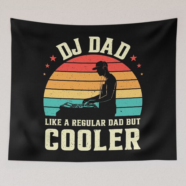 Item preview, DJ Dad Like A Regular Dad But Cooler Retro designed and sold by RareBunny.