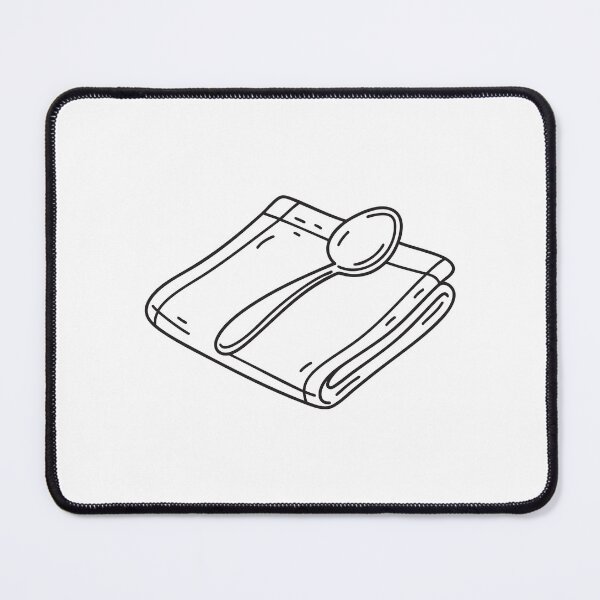 Item preview, A spoon resting on a folded napkin designed and sold by rasagamastore.