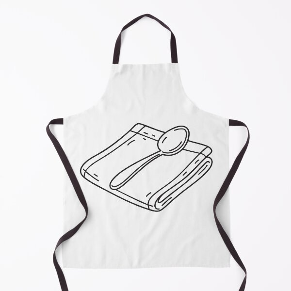 Item preview, A spoon resting on a folded napkin designed and sold by rasagamastore.