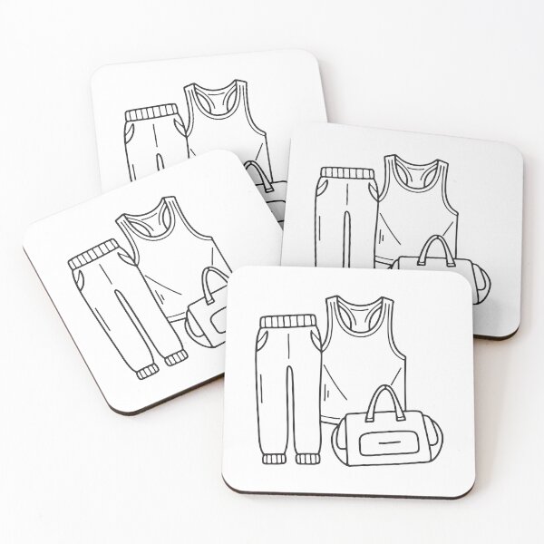 Item preview, A pair of sportswear pants lying beside a gym bag designed and sold by rasagamastore.