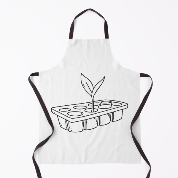 Item preview, A sprout nestled in the corner of a seed tray designed and sold by rasagamastore.