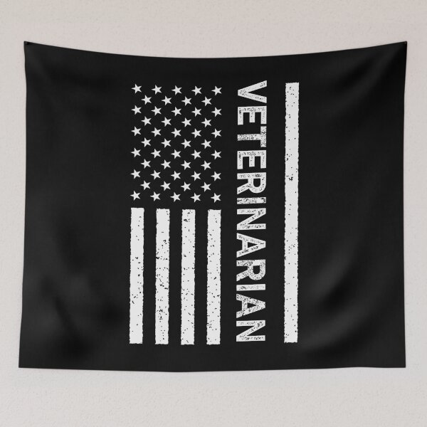 Item preview, US American Flag Patriotic Veterinarian designed and sold by RareBunny.