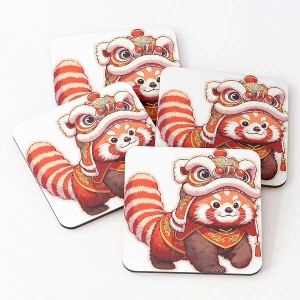 Item preview, Lion Dance Red Panda Lion Dancer Cny 2025 designed and sold by BrantNienow.