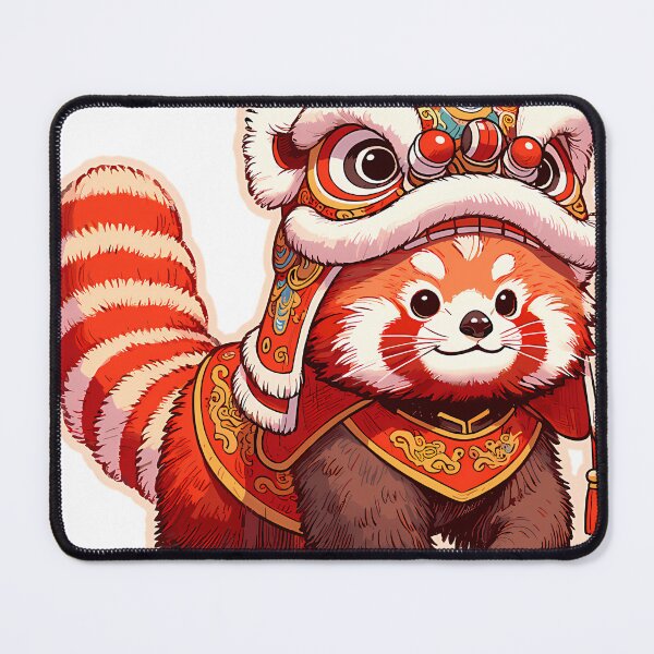 Item preview, Lion Dance Red Panda Lion Dancer Cny 2025 designed and sold by BrantNienow.