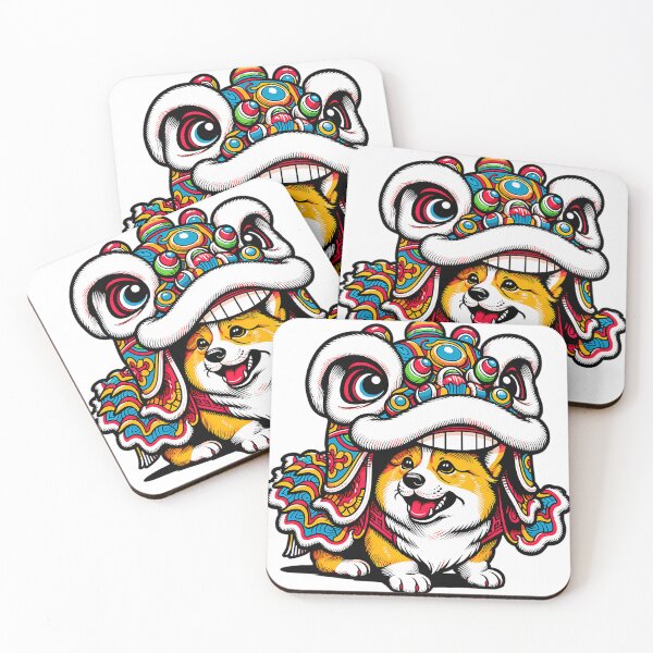Item preview, Lion Dance Year Of Dragon Lion Dancer Corgi designed and sold by BrantNienow.
