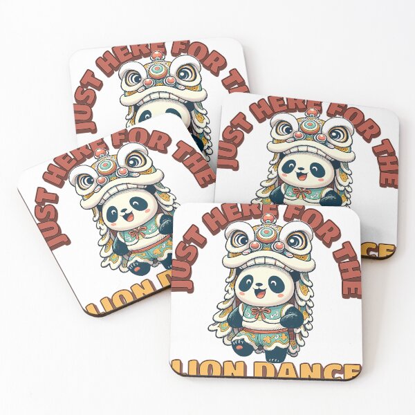 Item preview, Kawaii Panda Lion Dance For Chinese New Year designed and sold by BrantNienow.