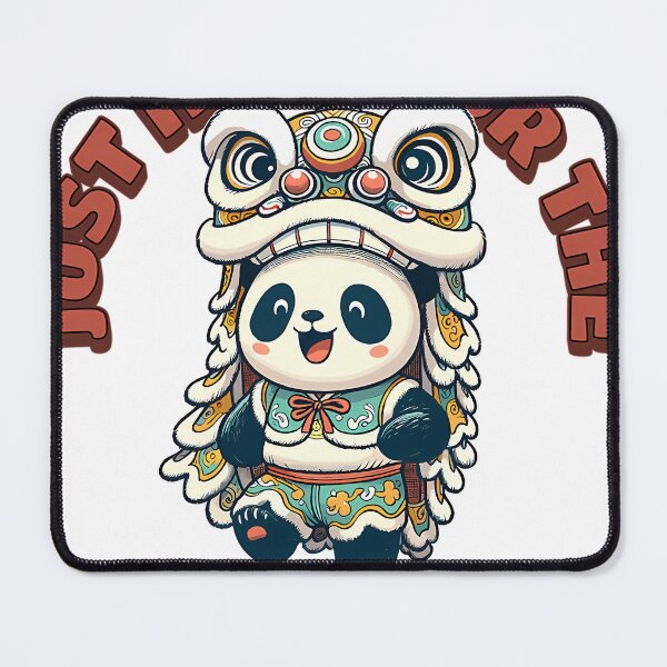 Item preview, Kawaii Panda Lion Dance For Chinese New Year designed and sold by BrantNienow.