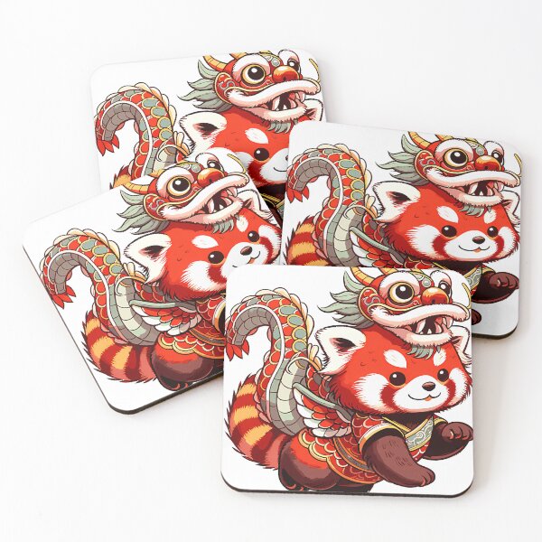 Item preview, Year Of Dragon Chinese Dragon Dance Red Panda designed and sold by BrantNienow.