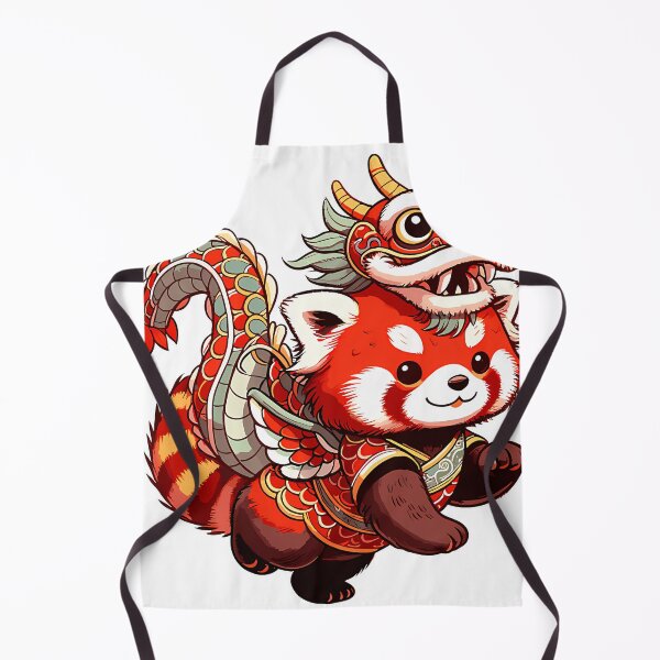 Item preview, Year Of Dragon Chinese Dragon Dance Red Panda designed and sold by BrantNienow.