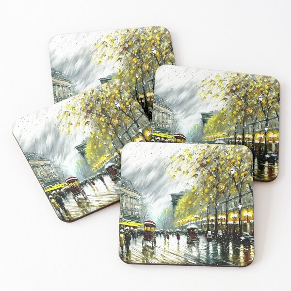 Item preview, Boulevard des Capucines in Paris, a Belle Époque Streetscape (1) designed and sold by artdesignsnow.