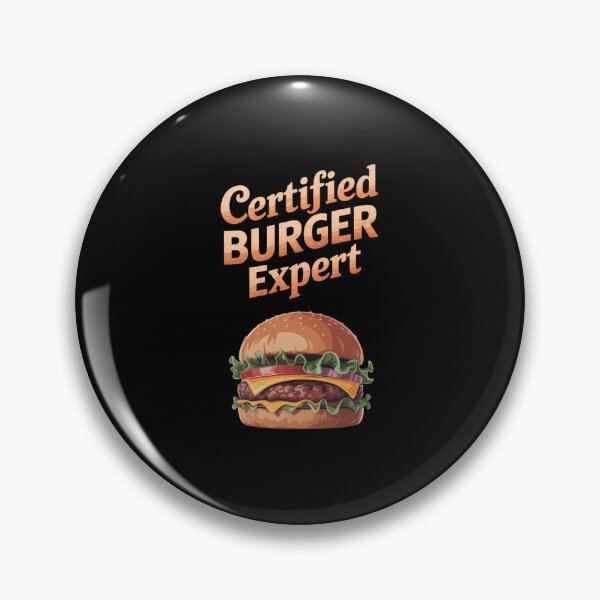 Artikelvorschau, Zertifizierter Burger-Experte, Enthusiast, Humor entworfen und verkauft von Moon-Ape.