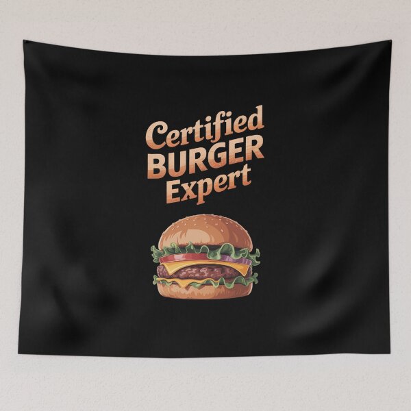 Item preview, Certified Burger Expert Enthusiast Humor designed and sold by Moon-Ape.