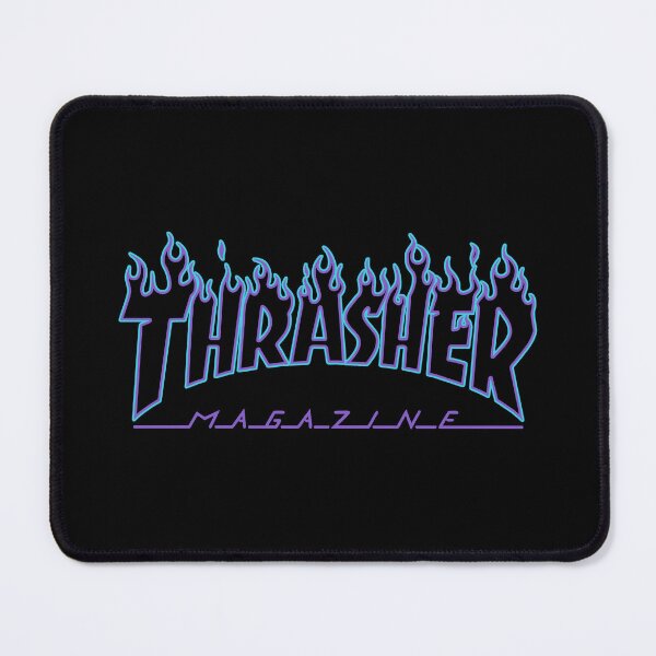 Item preview, The Black Flamed ThrasMag with Purple and Blue Outlines designed and sold by aricellaeskrid.