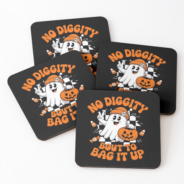 Item preview, No Diggity Bout To Bag It Up Halloween  Ghost designed and sold by itsnothatweird.
