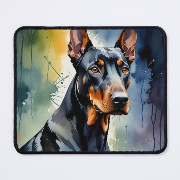Item preview, Doberman Portrait with Warm Background designed and sold by Wags & Tails.