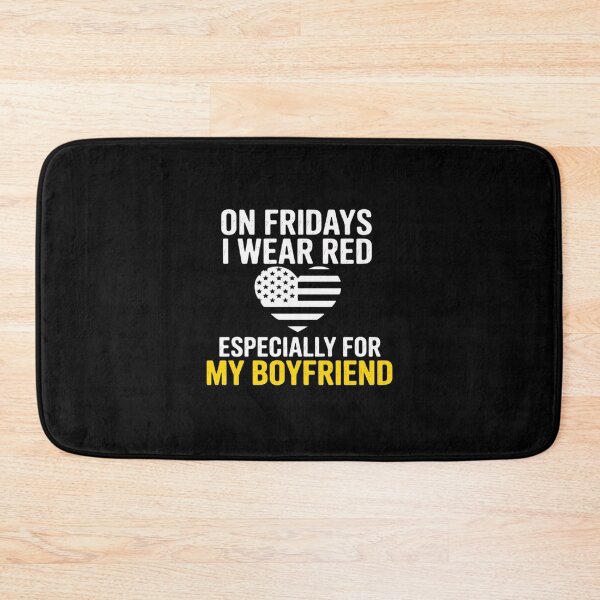 Item preview, On Fridays I Wear Red For My Boyfriend Support Military designed and sold by procionartss.