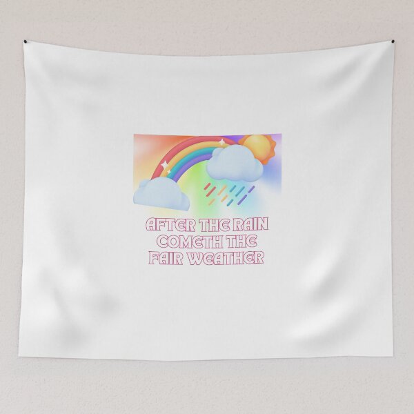 Item preview, After The Rain Fair Weather Rainbow Quote designed and sold by Happyfreedom.