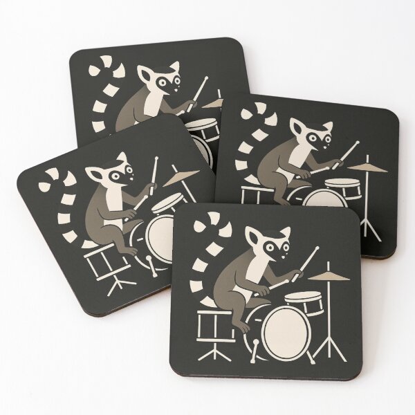 Item preview, Cute drummer lemur  designed and sold by Dogandesighn.