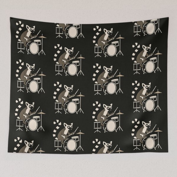 Item preview, Cute drummer lemur  designed and sold by Dogandesighn.