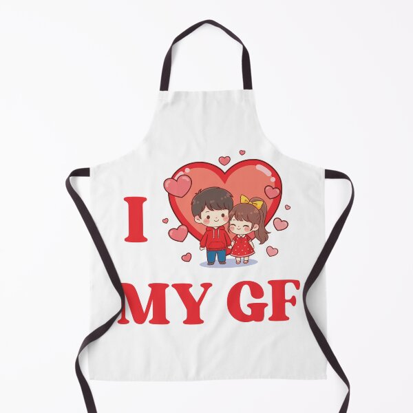 Item preview, Red Heart Kawaii Couple I Love My GF designed and sold by FemmePod.