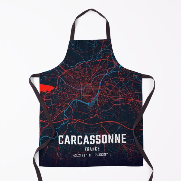 Item preview, Carcassonne Red & Blue Minimalist Map designed and sold by HomeLivingCo.
