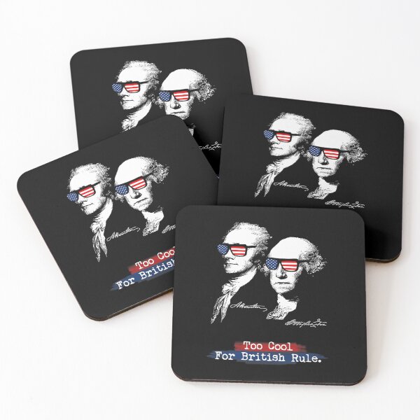 Item preview, Too cool for british rule. Hamilton Washington Funny 		 designed and sold by qczhezekye20.