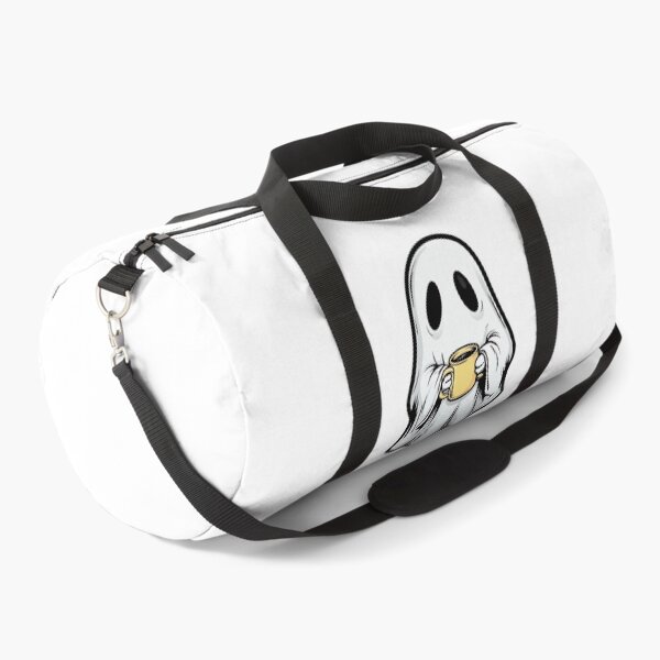 Item preview, Cute Cartoon Ghost with Coffee Mug Illustration designed and sold by RuweisVibes.