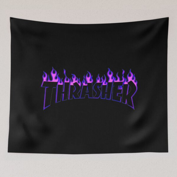 Item preview, Black ThrasGazine with Purple Flames designed and sold by aricellaeskrid.