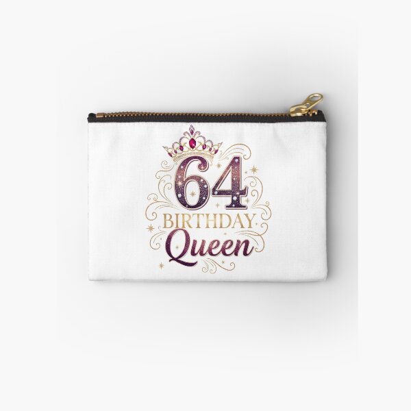 Item preview, 64 Birthday Queen Purple Glitter Crown Design designed and sold by BeLdiAuRa.