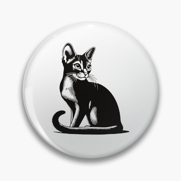 Artikelvorschau, Elegantes Abessinier Katzen Design für Katzenfans entworfen und verkauft von RetroMaritalArt.