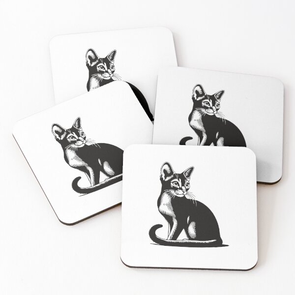 Item preview, Elegant Abyssinian cat design for cat fans designed and sold by RetroMaritalArt.