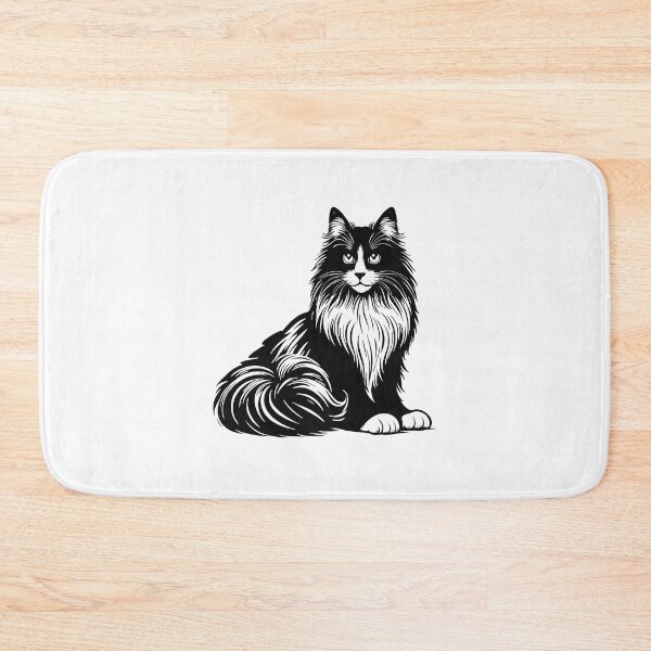 Item preview, Norwegian Forest Cat – Wild and beautiful designed and sold by RetroMaritalArt.