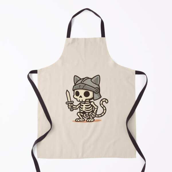 Item preview, Cute Skeleton Cat Knight Illustration designed and sold by Castiora.