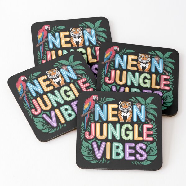 Item preview, Neon Jungle Vibes T-Shirt – Colorful Animal Tropical Design designed and sold by Print Era.