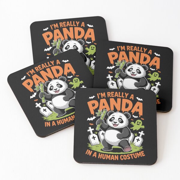Item preview, I_m Really A Panda In Human Costume - Spooky Halloween designed and sold by DrewLeuschke.
