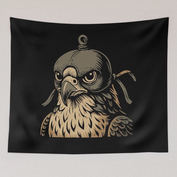 Item preview, Majestic Falcon Hooded Peregrine Art designed and sold by LuminOrb.