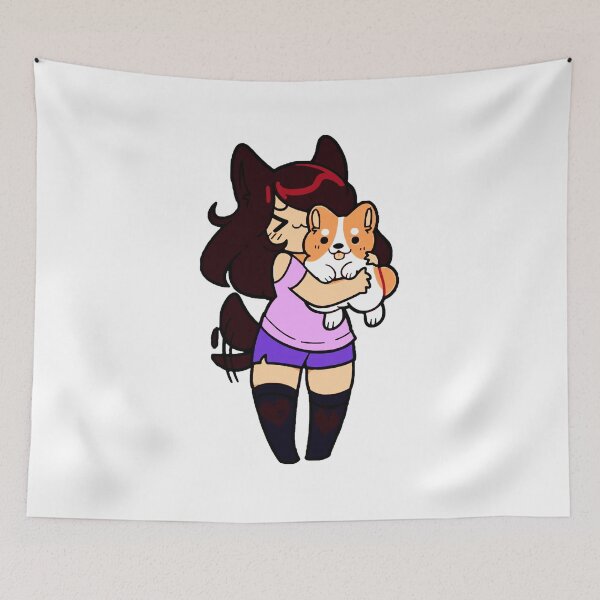 Item preview, Aphmau With Her Dog - Cute designed and sold by katorsera.