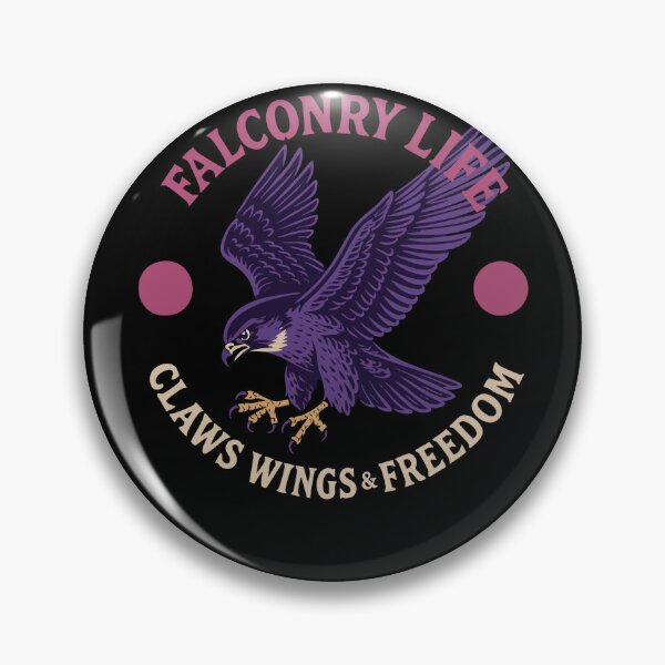 Item preview, Falconry Life Claws Wings & Freedom Falcon Design designed and sold by LuminOrb.