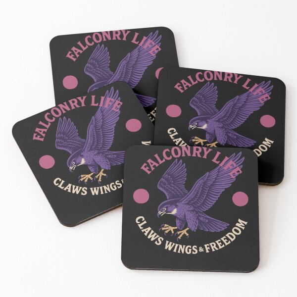 Item preview, Falconry Life Claws Wings & Freedom Falcon Design designed and sold by LuminOrb.