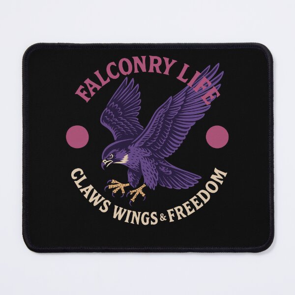 Item preview, Falconry Life Claws Wings & Freedom Falcon Design designed and sold by LuminOrb.