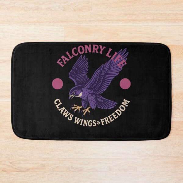 Item preview, Falconry Life Claws Wings & Freedom Falcon Design designed and sold by LuminOrb.