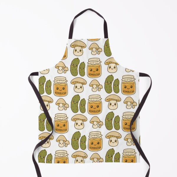 Item preview, Cute Kombucha Pickles and Mushrooms – Kawaii Food Sticker Pack, Funny Fermented Food Art designed and sold by SeoulInkSoul.
