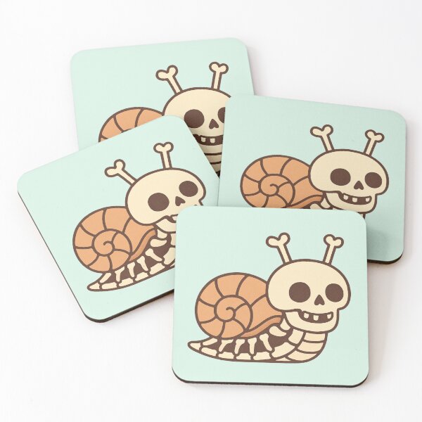 Item preview, Cute Skeleton Snail Illustration designed and sold by Castiora.