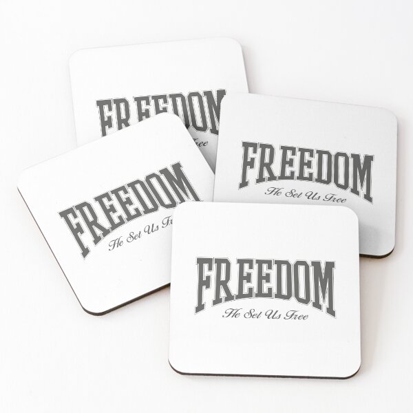 Item preview, Freedom He Set Us Free Typography Design designed and sold by Azy Visuals.