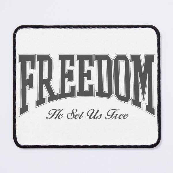 Item preview, Freedom He Set Us Free Typography Design designed and sold by Azy Visuals.