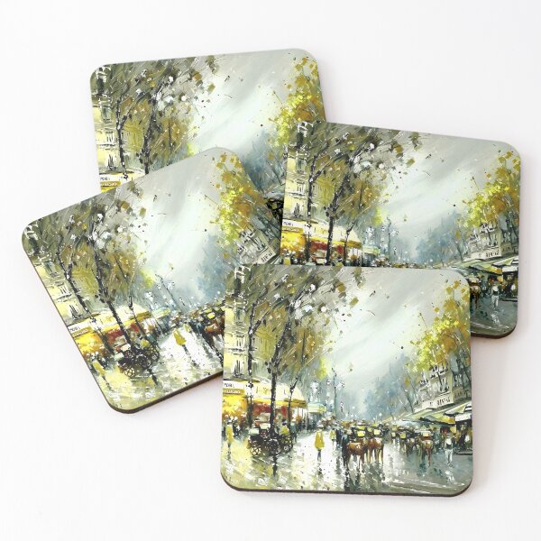 Item preview, Boulevard des Capucines in Paris, a Belle Époque Streetscape (3) designed and sold by artdesignsnow.