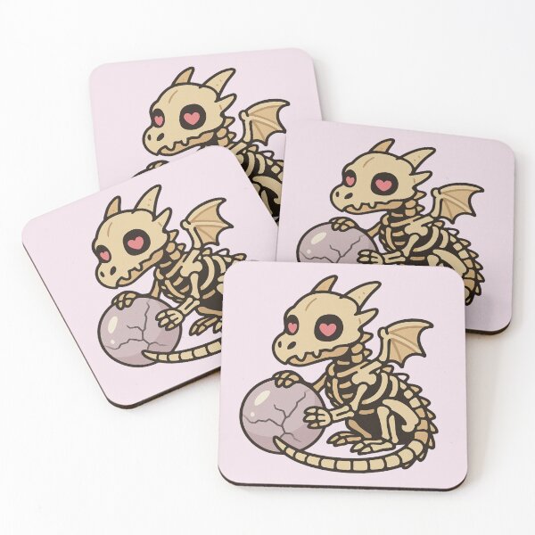Item preview, Cute Skeleton Dragon with Crystal Orb designed and sold by Castiora.