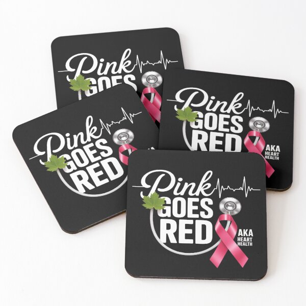 Item preview, Pink Goes Red For Heart Health Awareness designed and sold by BlackStars3Neon.