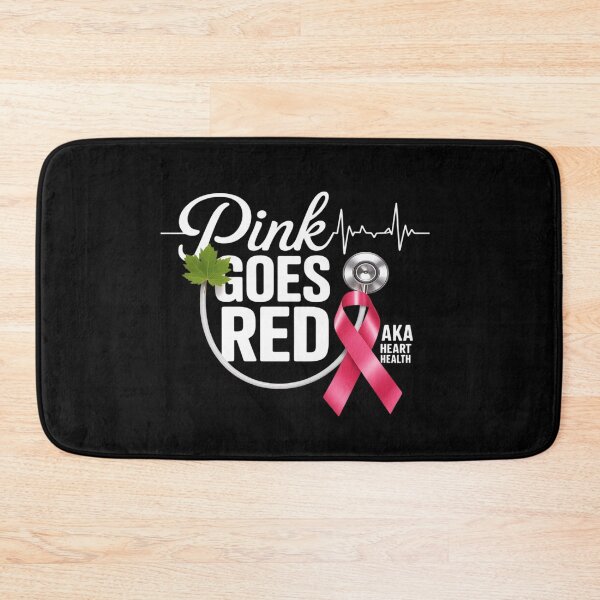 Item preview, Pink Goes Red For Heart Health Awareness designed and sold by BlackStars3Neon.