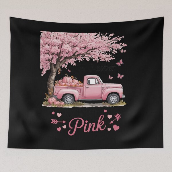 Item preview, In October We Wear Pink Car Pumpkin Breast Cancer Halloween designed and sold by AmparoBoyle.